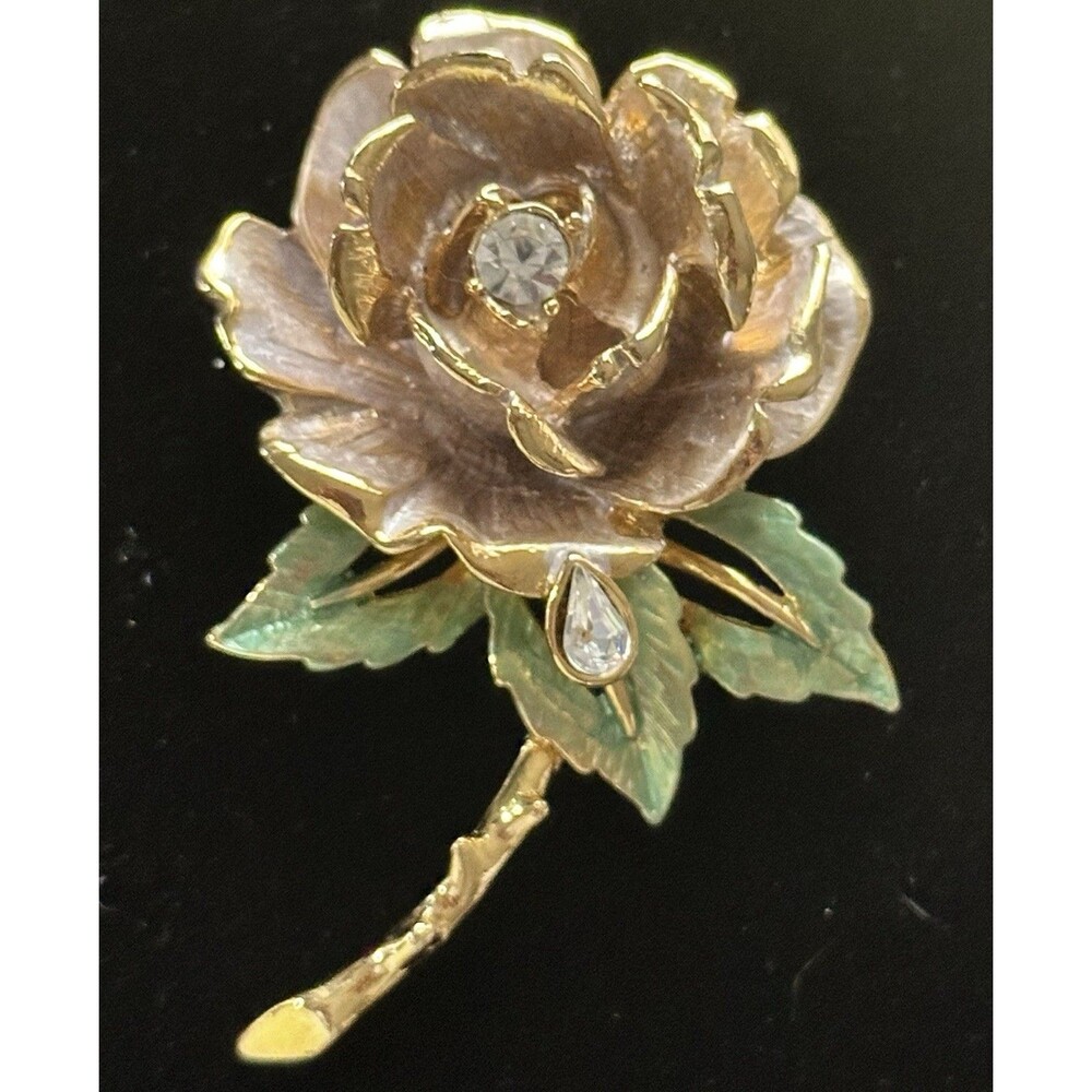 Vintage 1997 R.J. Graziano Princess Diana "England's Rose" Memorial Brooch Pin